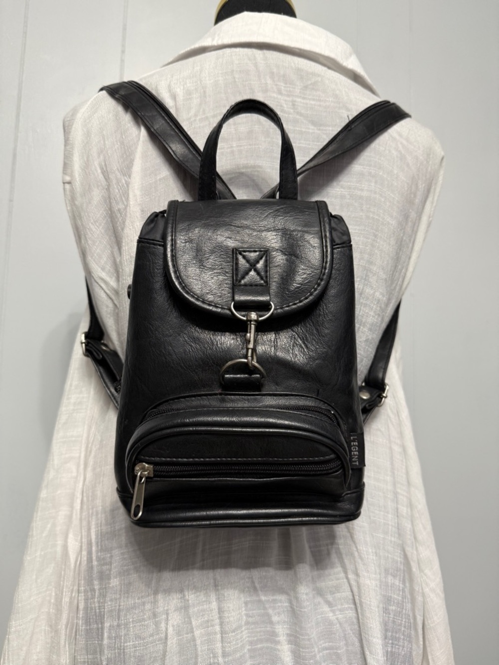 L’egent Black Mini Backpack - Sleek Everyday Carry